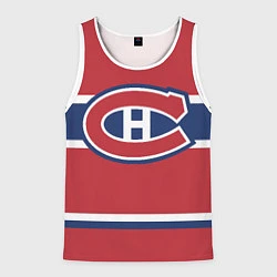 Майка-безрукавка мужская Montreal Canadiens, цвет: 3D-белый