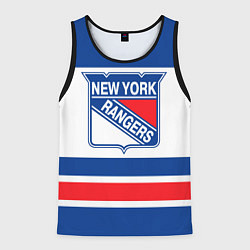 Майка-безрукавка мужская New York Rangers, цвет: 3D-черный