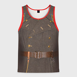 Майка-безрукавка мужская Шинель, цвет: 3D-красный