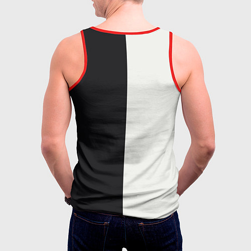 Мужская майка без рукавов Eminem: Black & White / 3D-Красный – фото 4