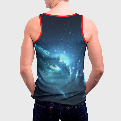Мужская майка без рукавов Atlantis Nebula / 3D-Красный – фото 4