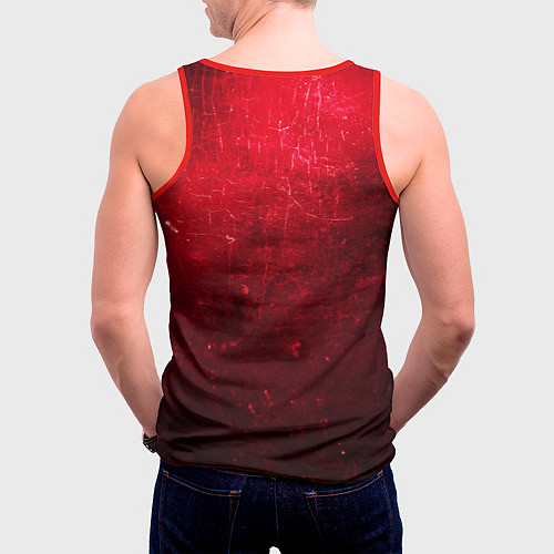 Мужская майка без рукавов Манчестер Юнайтед / 3D-Красный – фото 4