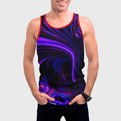 Майка-безрукавка мужская Цветные разводы, цвет: 3D-красный — фото 2