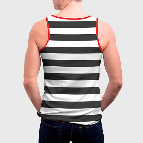 Мужская майка без рукавов Заключенный / 3D-Красный – фото 4