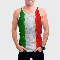 Майка-безрукавка мужская Italian, цвет: 3D-белый — фото 2