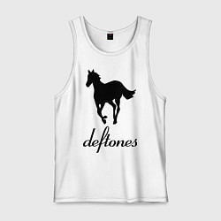 Майка мужская хлопок Deftones, цвет: белый