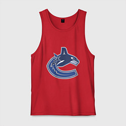 Майка мужская хлопок Vancouver Canucks, цвет: красный