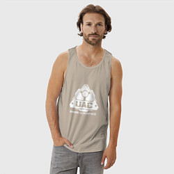 Майка мужская хлопок UAC, цвет: миндальный — фото 2