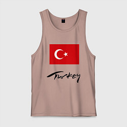 Майка мужская хлопок Turkey, цвет: пыльно-розовый