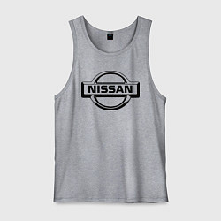 Майка мужская хлопок Nissan club, цвет: меланж