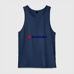 Майка мужская хлопок Suzuki, цвет: тёмно-синий