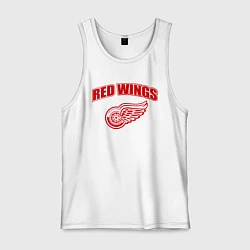 Майка мужская хлопок Detroit Red Wings, цвет: белый