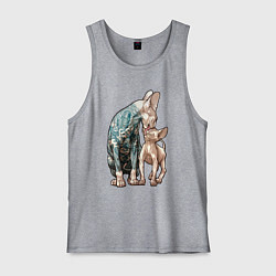 Мужская майка Кошки сфинксы