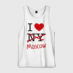 Мужская майка I love Moscow