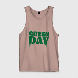 Майка мужская хлопок Green Day, цвет: пыльно-розовый