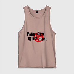 Мужская майка Punk Rock is not a crime