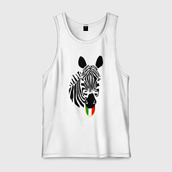 Майка мужская хлопок Juventus Zebra, цвет: белый