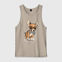 Мужская майка Чихуахуа с бабочкой