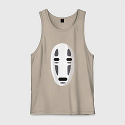 Майка мужская хлопок Безликий Бог Каонаси, цвет: миндальный