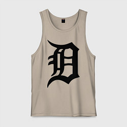 Майка мужская хлопок Detroit Tigers, цвет: миндальный