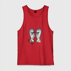 Майка мужская хлопок Pink Floyd, цвет: красный