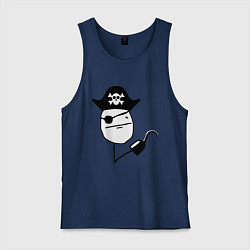 Мужская майка Покер фейс пират