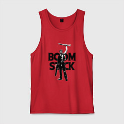 Майка мужская хлопок Evil Dead: Boom Stack, цвет: красный