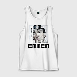 Майка мужская хлопок Eminem labyrinth, цвет: белый