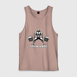 Мужская майка Train hard тренируйся усердно