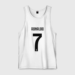 Майка мужская хлопок RONALDO 7, цвет: белый