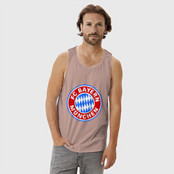 Майка мужская хлопок Bayern Munchen FC, цвет: пыльно-розовый — фото 2