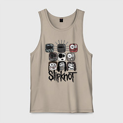 Мужская майка Slipknot Masks