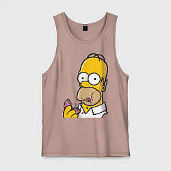 Мужская майка Гомер с Пончиком