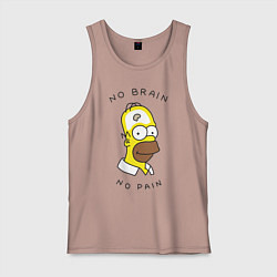 Мужская майка No brain, No pain