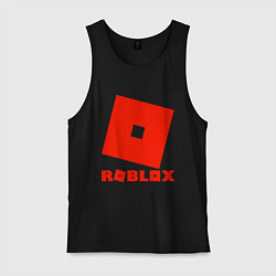 Майка мужская хлопок Roblox Logo, цвет: черный