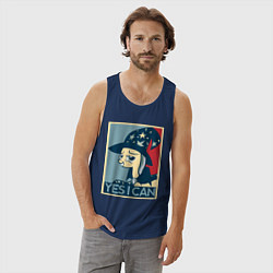 Майка мужская хлопок MLP: Yes I Can, цвет: тёмно-синий — фото 2