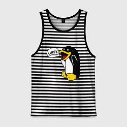 Мужская майка Пингвин: Linux