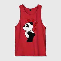 Мужская майка Поцелуй панды: для него