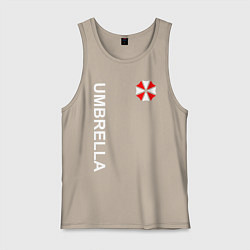 Майка мужская хлопок UMBRELLA CORP, цвет: миндальный