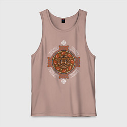 Майка мужская хлопок РУСИЧ, цвет: пыльно-розовый