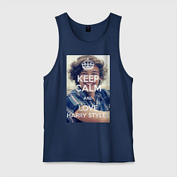 Мужская майка Keep Calm & Love Harry Styles