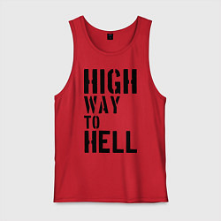 Мужская майка High way to hell