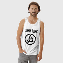 Майка мужская хлопок Linkin Park, цвет: белый — фото 2