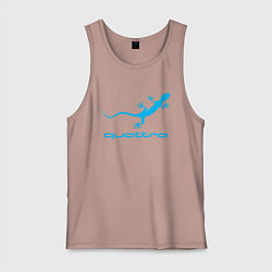 Майка мужская хлопок AUDI, цвет: пыльно-розовый