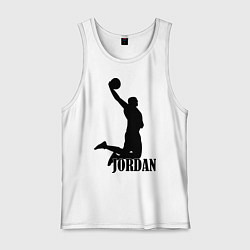 Майка мужская хлопок Jordan Basketball, цвет: белый