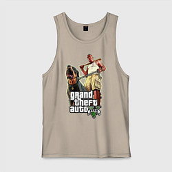 Мужская майка GTA 5: Man & Dog