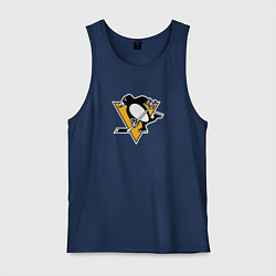 Майка мужская хлопок Pittsburgh Penguins: Evgeni Malkin, цвет: тёмно-синий