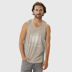 Майка мужская хлопок BRING ME THE HORIZON, цвет: миндальный — фото 2