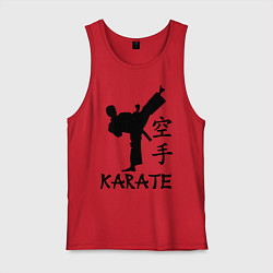 Майка мужская хлопок Karate craftsmanship, цвет: красный