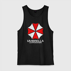 Майка мужская хлопок UMBRELLA CORP, цвет: черный